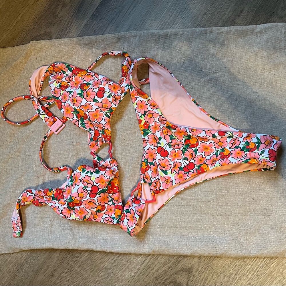 Blackbough bikini cherry berry bikini set
